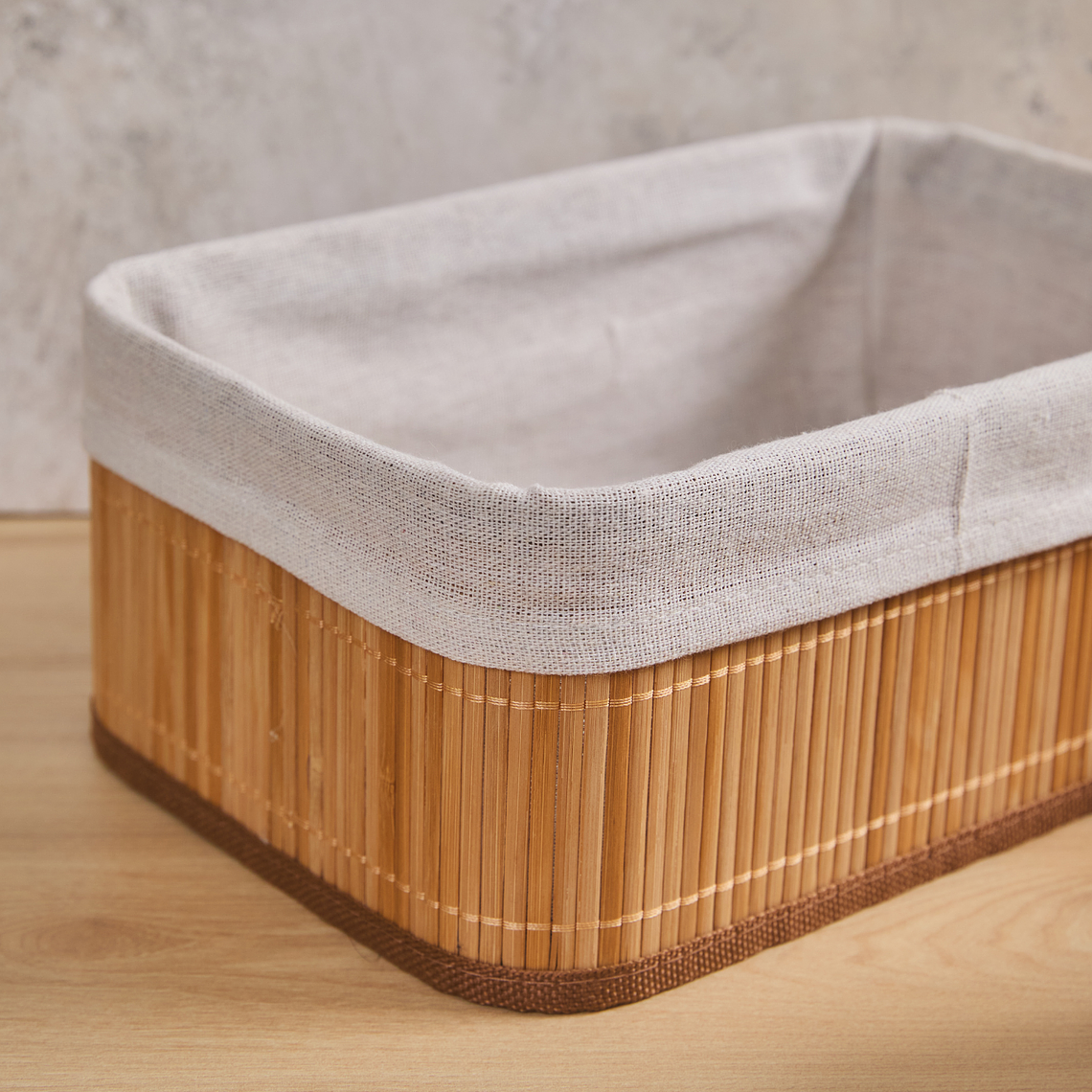 Set x4 Canasta Bambú Rectangular 2