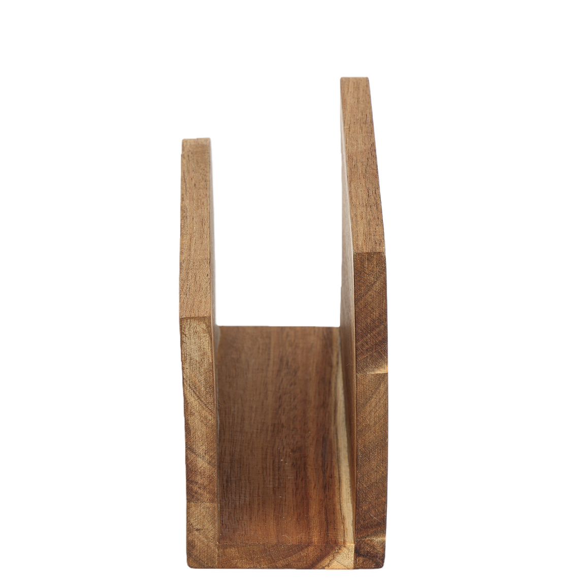 Servilletero Madera Acacia Curvas 4