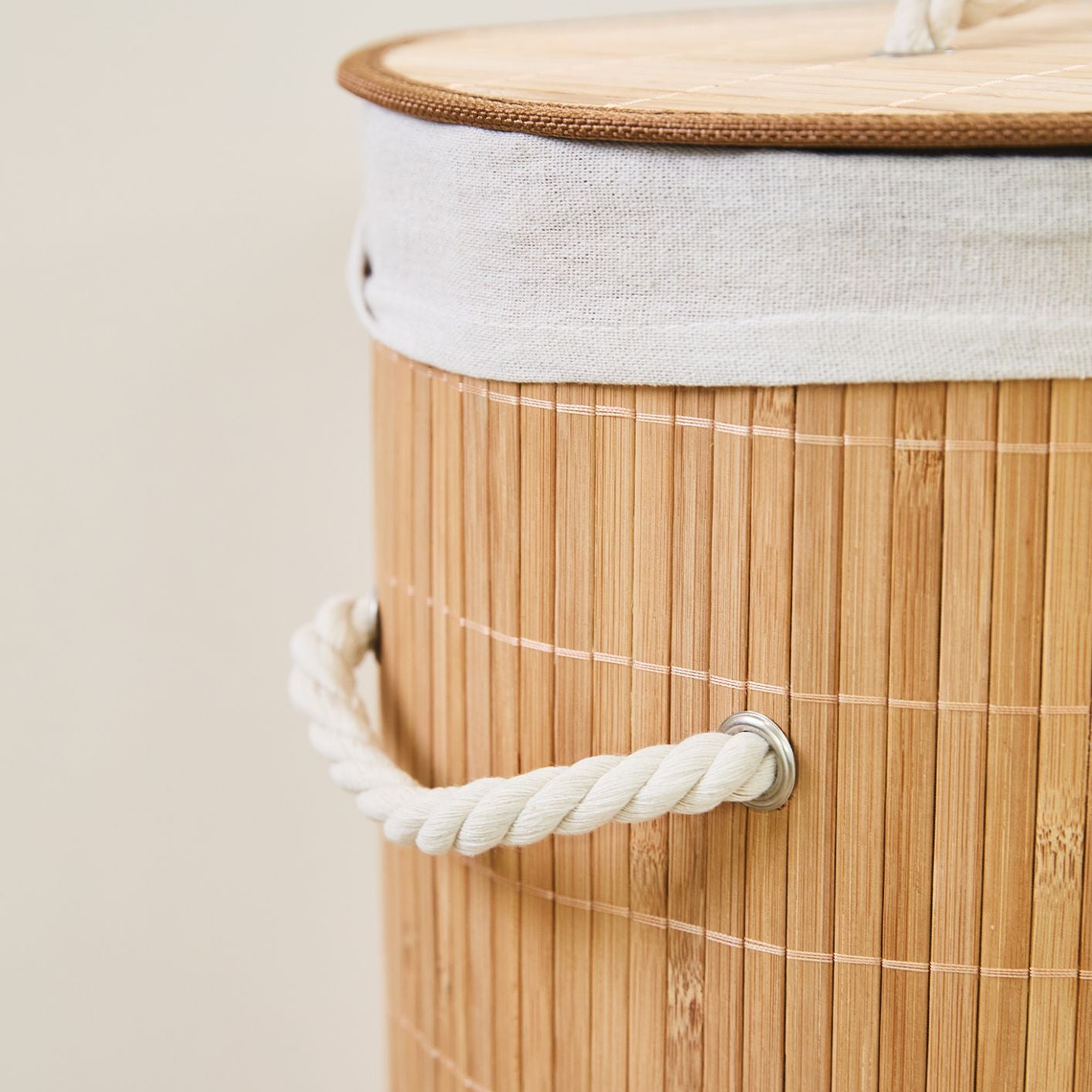 Canasta de ropa sucia Bambú 2