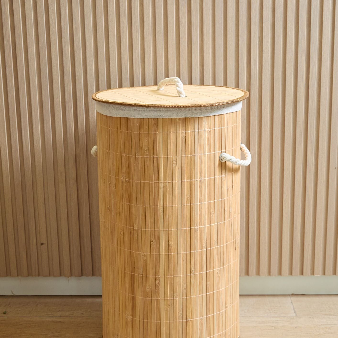 Canasta de ropa sucia Bambú 3