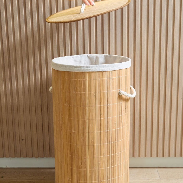 Canasta de ropa sucia Bambú 4