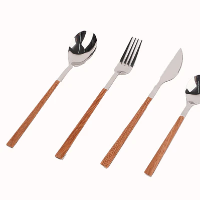 Cubiertos Tipo Madera
