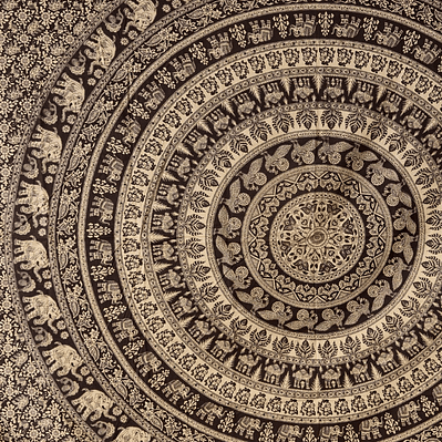 Mandala Sol y Mar Beige