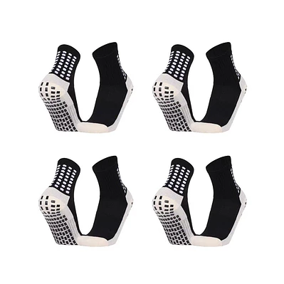 Medias deportivas negro Pack x4