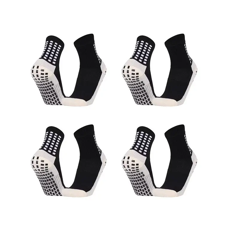 Medias deportivas negro Pack x4 1