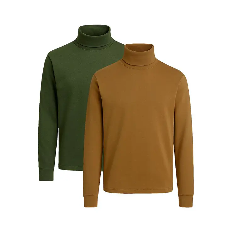 Pack Cafarena de Hombre - Camel y Verde 2