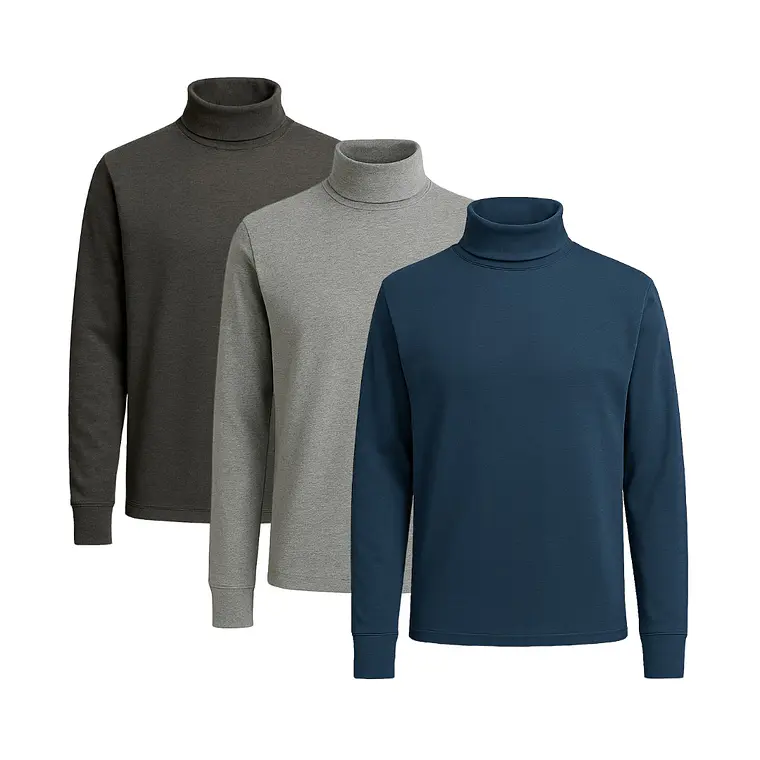 Tripack Cafarena de Hombre - Acero Melange y Charcoal 1