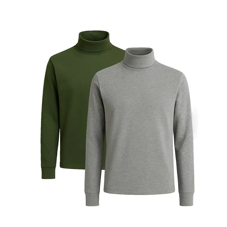 Pack Cafarena de Hombre - Melange y Verde 1