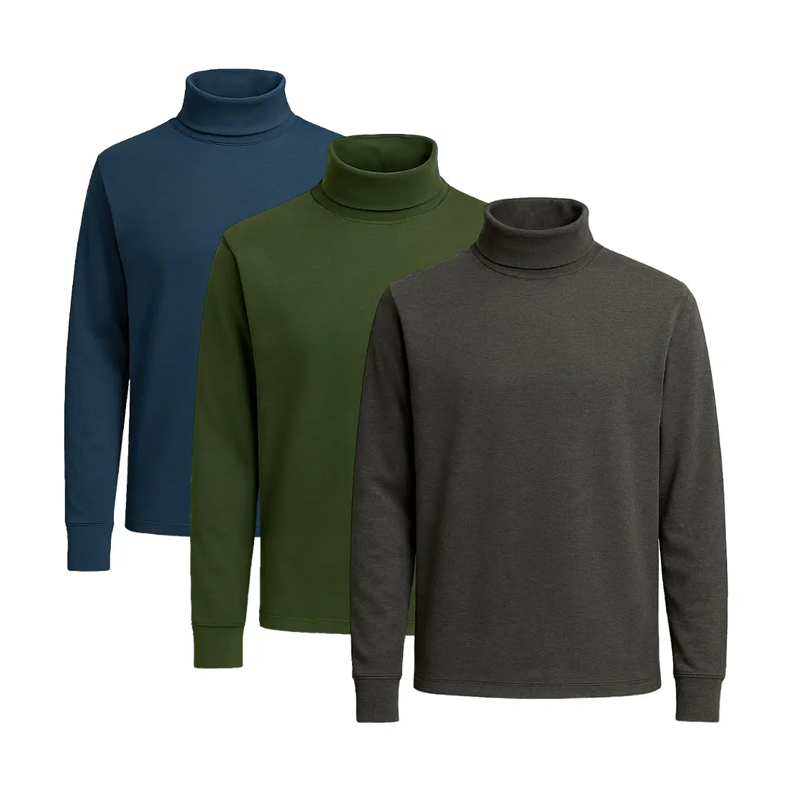 Tripack Cafarena de Hombre - Acero Verde y Charcoal 1