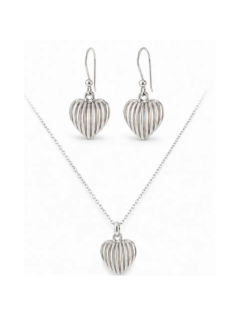 Conjunto de Joyas Corazón Ondas 1
