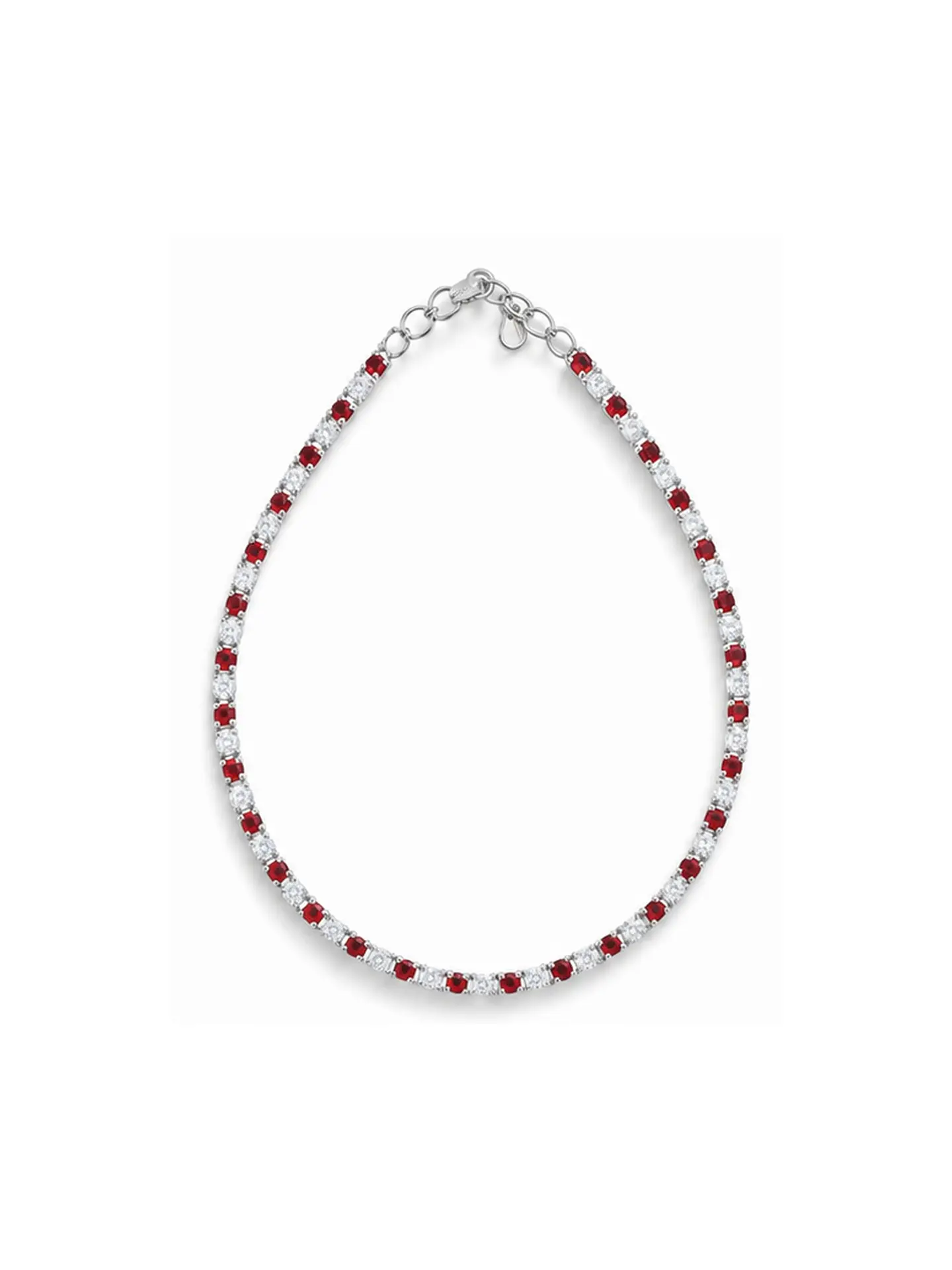 Pulsera Tennis Rubí Destello 