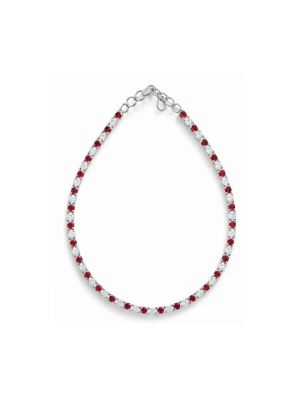 Pulsera Tennis Rubí Destello 
