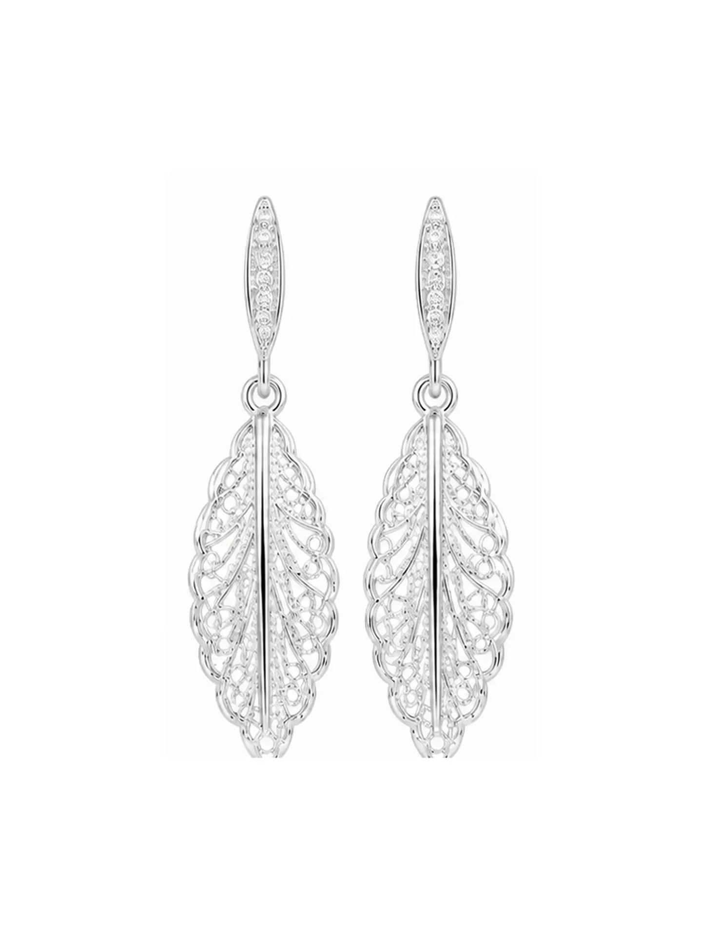 Aretes Hojas de Filigrana Serena 1