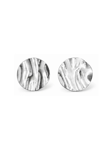 Aretes Disco Onda Espejo