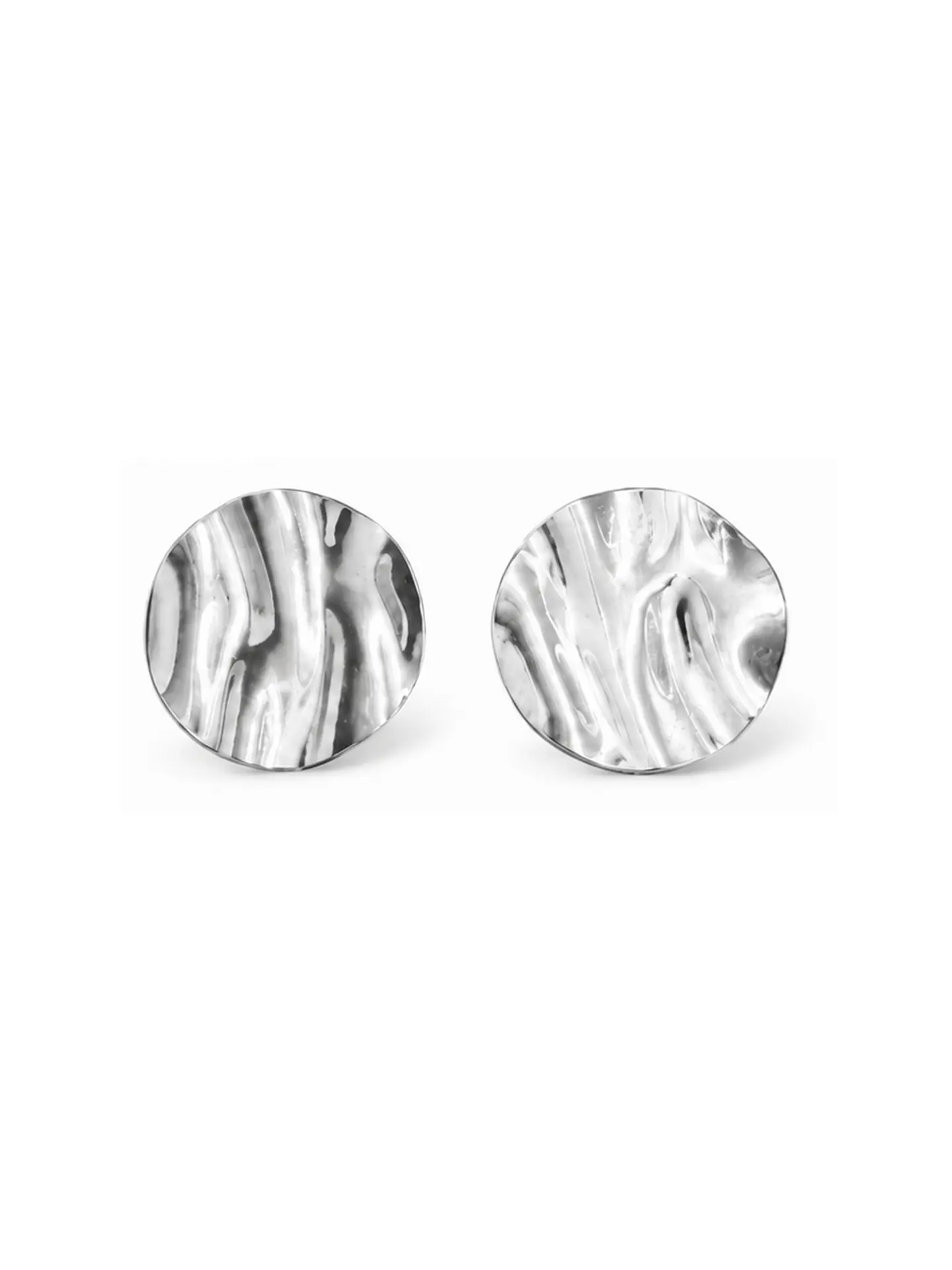 Aretes Disco Onda Espejo 1