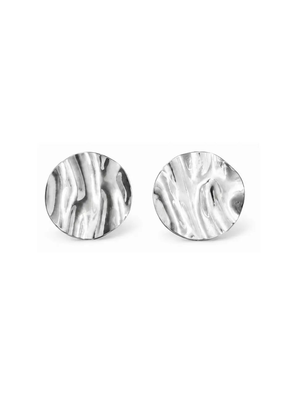 Aretes Disco Onda Espejo 1