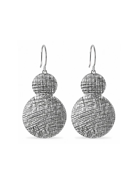 Aretes Disco Texturizado Bruma