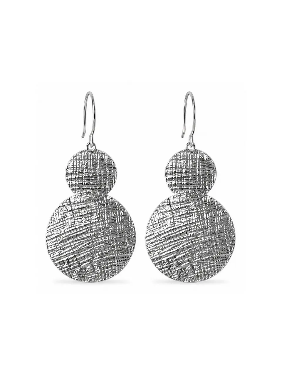 Aretes Disco Texturizado Bruma 1