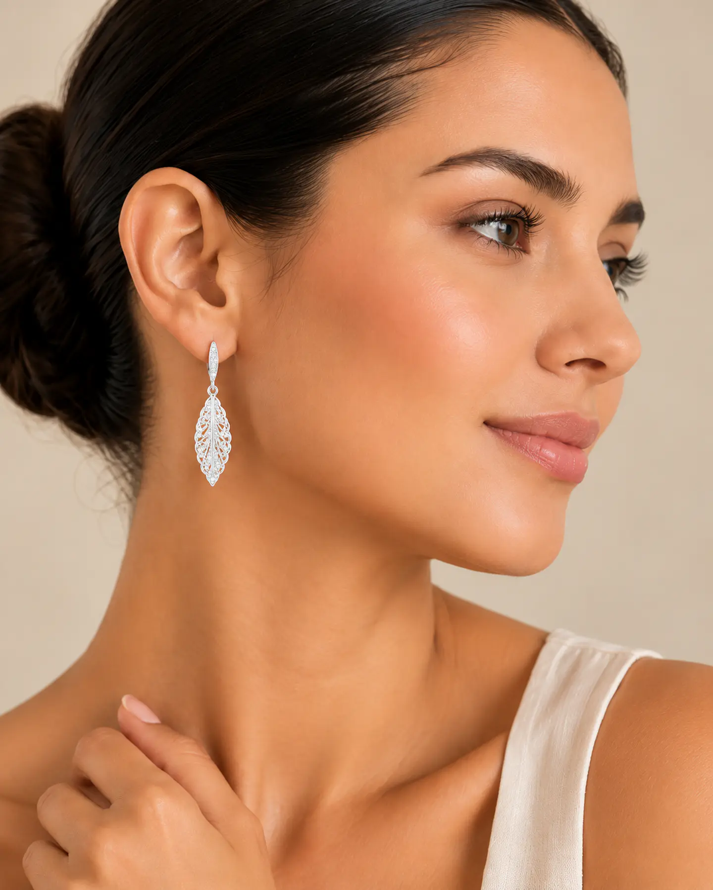 Aretes Hojas de Filigrana Serena 2