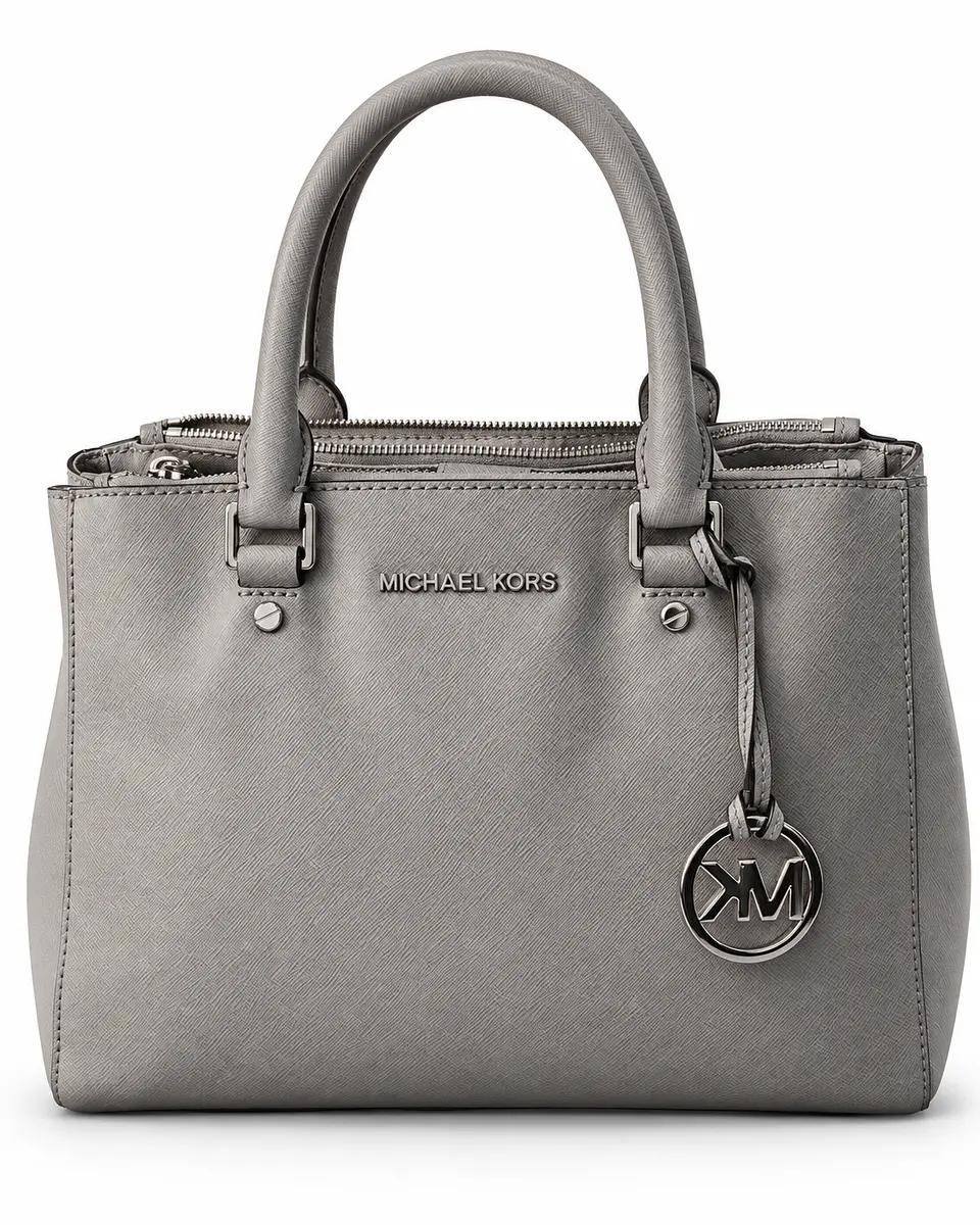 Bolso Michael Kors Savannah Gris 1