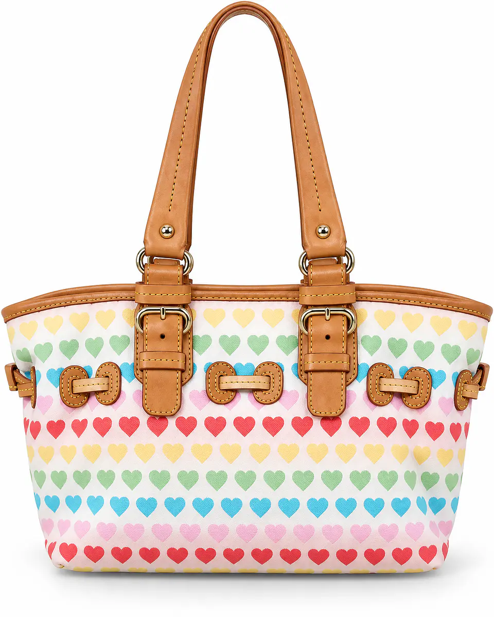 Tote Dooney & Bourke Crayon Hearts 1