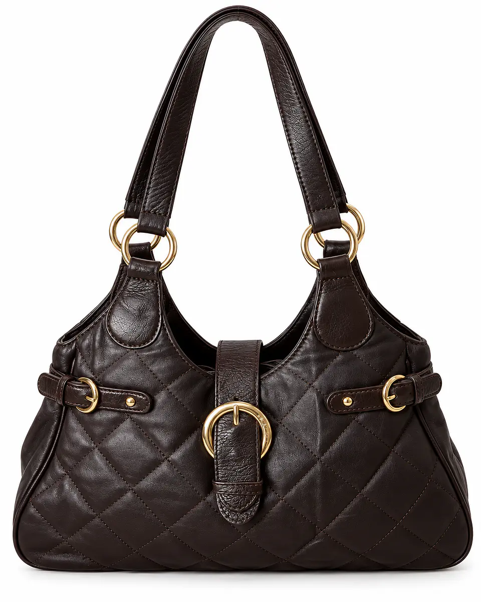 Kate Spade Taupe Pebbled Leather Foldover Crossbody 1