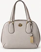 Coach Light Gray Leather Satchel - Miniatura 1