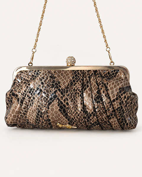 Jessica Simpson Crossbody Clutch Snake Print