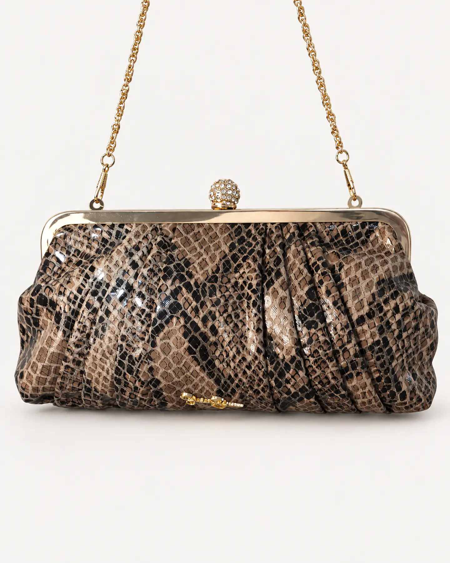 Jessica Simpson Crossbody Clutch Snake Print 1