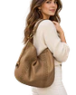 Bolso Hobo Ralph Lauren Camel con Detalle Whipstitch - Miniatura 2