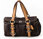 Coach F12634 Satchel de Cuero Chocolate y Tan - Miniatura 1