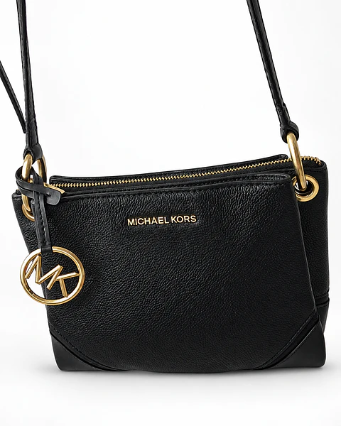Crossbody Michael Kors Negro con Charm MK