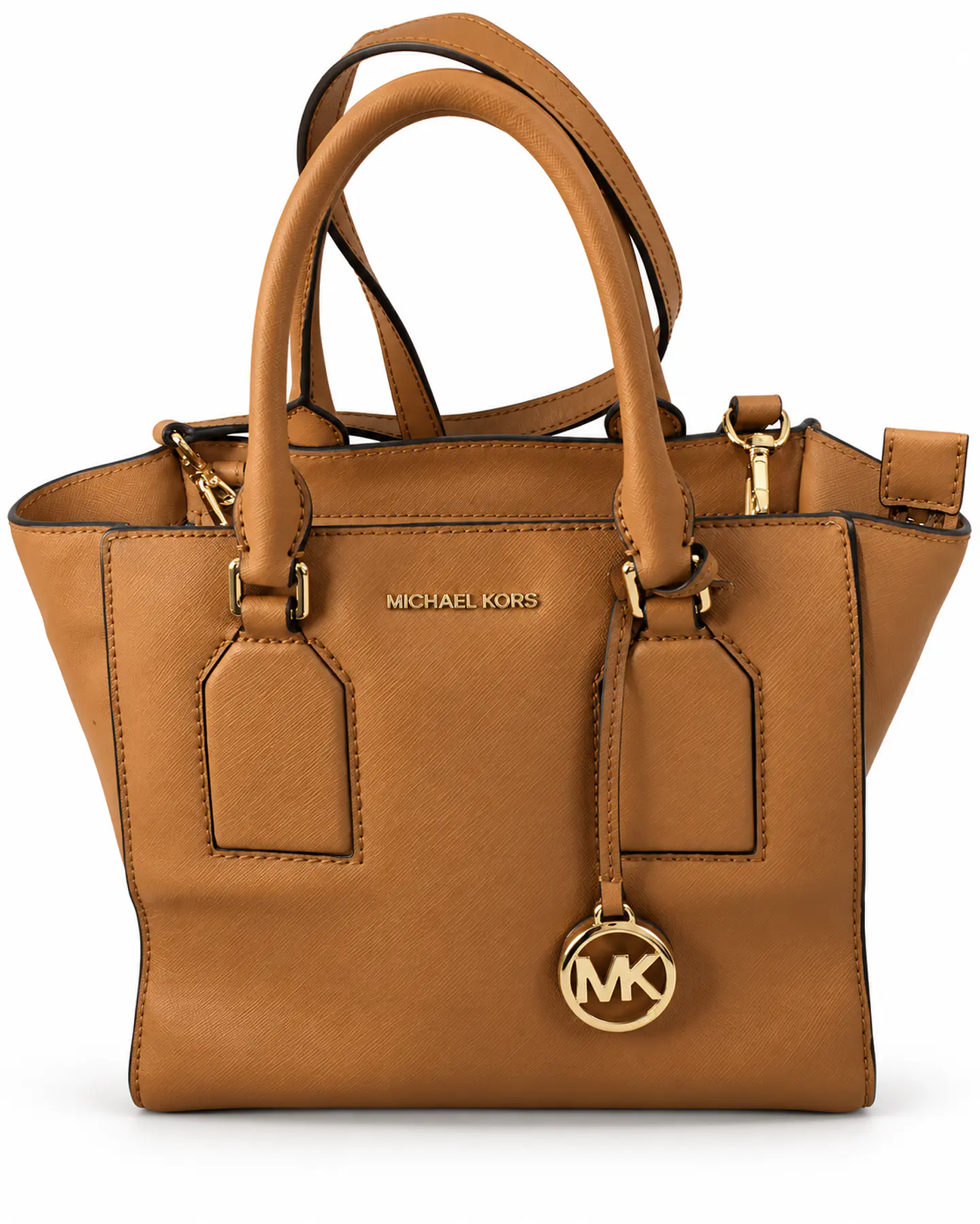 Satchel Michael Kors Camel con Charm MK 1