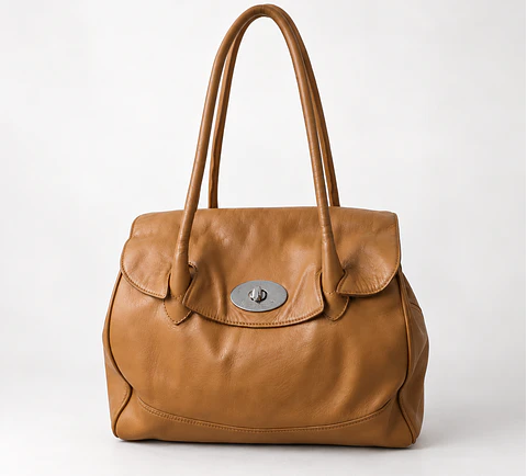 Russell & Bromley Sutton Medium Oval Shoulder Bag – Tan