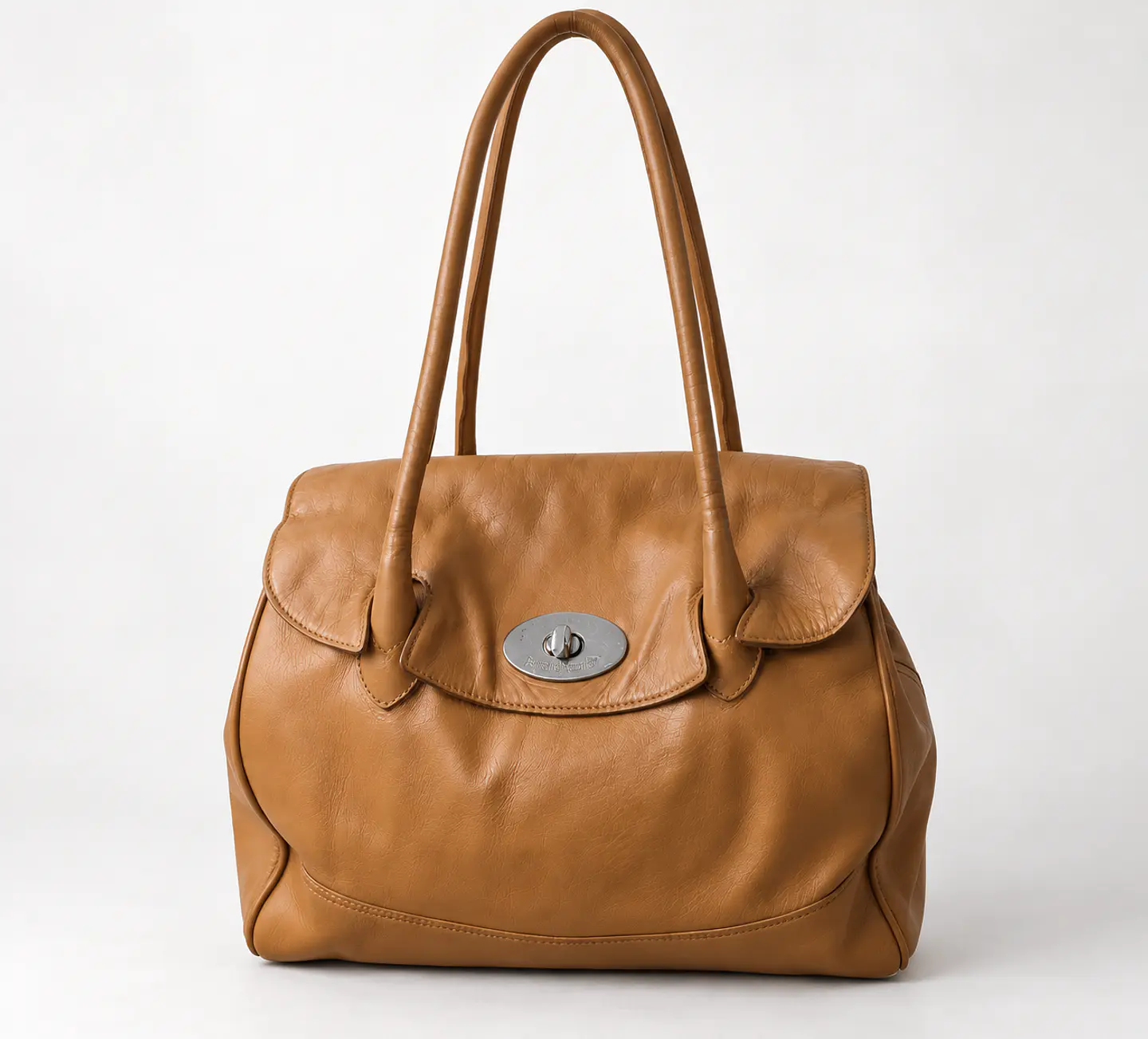 Russell & Bromley Sutton Medium Oval Shoulder Bag – Tan 1
