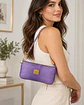 Poche Paris Shoulder Baguette Morado Efecto Serpiente - Miniatura 2