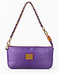 Poche Paris Shoulder Baguette Morado Efecto Serpiente - Miniatura 1