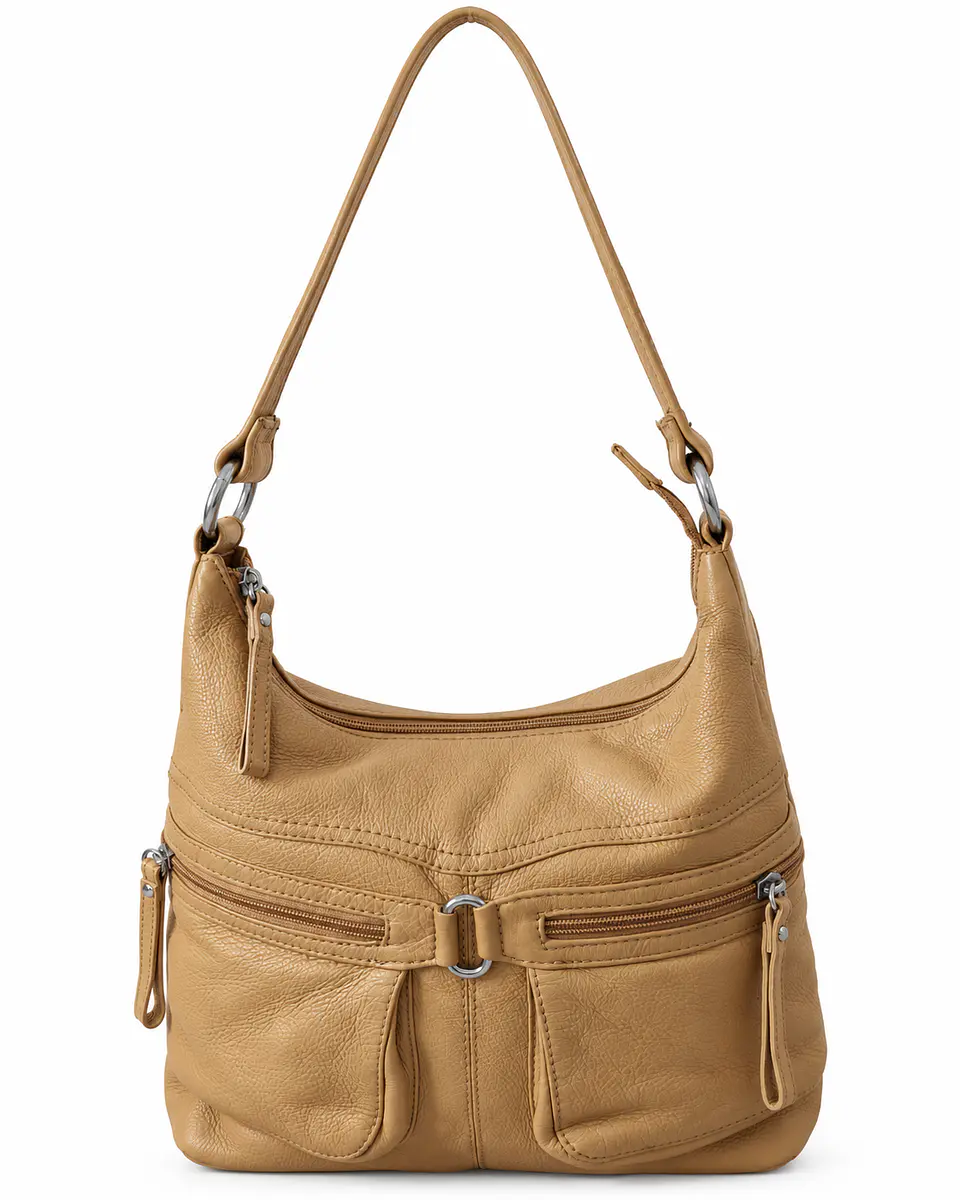 Stone Mountain Adelaide Multi Zip Shoulder – Tan 1