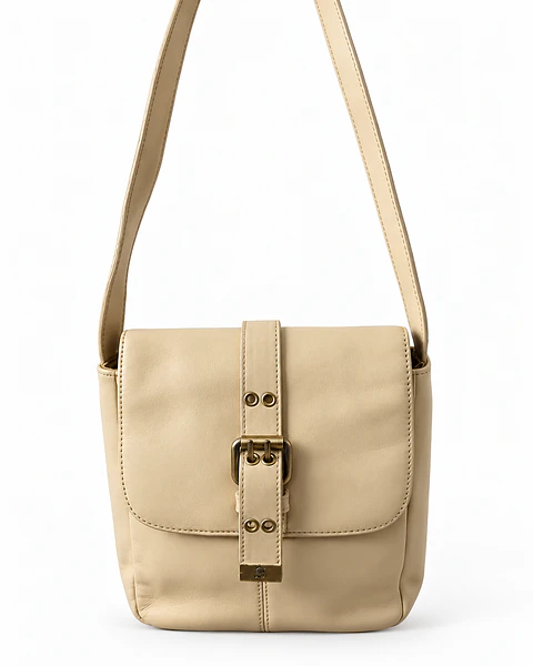Etienne Aigner Vintage Flap Crossbody Bag – Cream