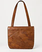 Patricia Nash Vintage Distressed Leather Flap Crossbody – Cognac - Miniatura 3