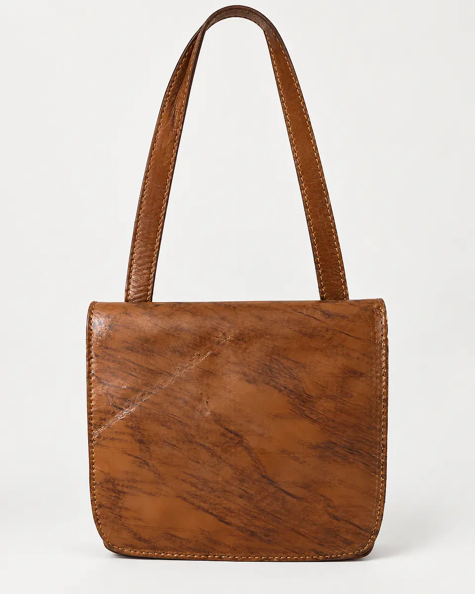 Patricia Nash Vintage Distressed Leather Flap Crossbody – Cognac 3