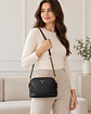 Michael Kors Cindy Dome Saffiano Leather Crossbody – Black - Miniatura 2