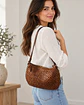 Vilenca Holland Woven-Leather Shoulder Bag – Cognac - Miniatura 2