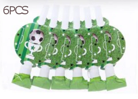 Festa Futebol verde lingua de sogra 6pcs