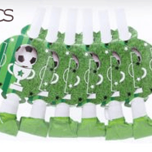 FESTA FUTEBOL VERDE LINGUA DE SOGRA 6PCS