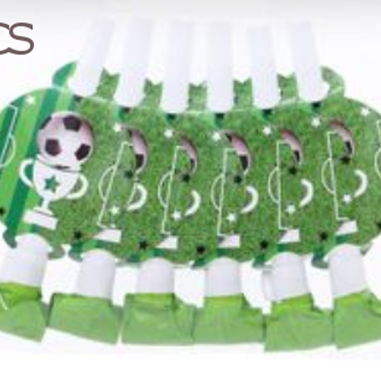 FESTA FUTEBOL VERDE LINGUA DE SOGRA 6PCS 1