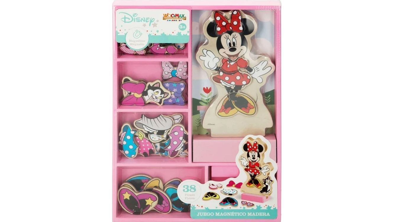 BRINQUEDO MADEIRA MINNIE IMANS 38PCS +3A REF.48727 2
