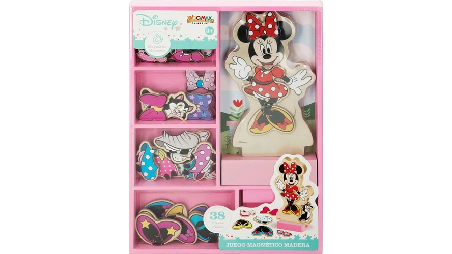 BRINQUEDO MADEIRA MINNIE IMANS 38PCS +3A REF.48727 2