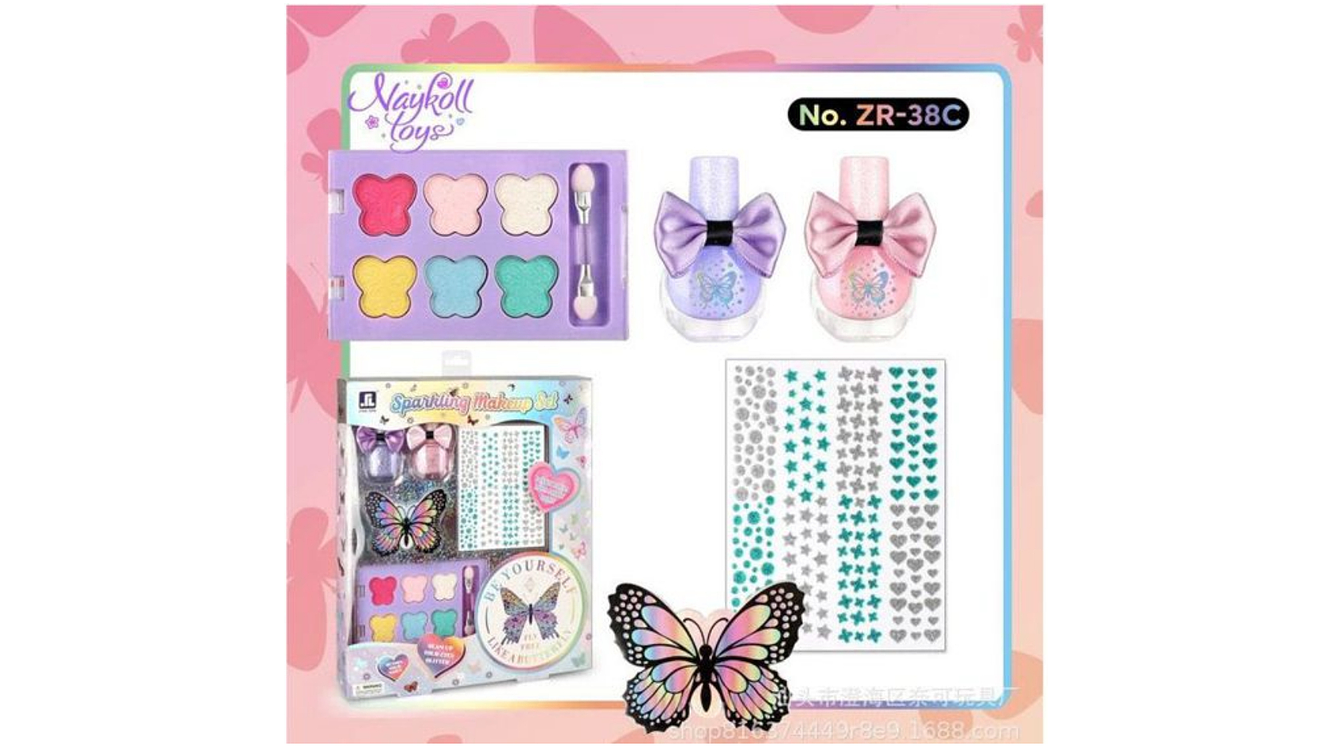 KIT MAQUILHAGEM PARA MENINAS COM  +5ANOS 1