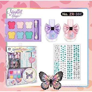 KIT MAQUILHAGEM PARA MENINAS COM  +5ANOS